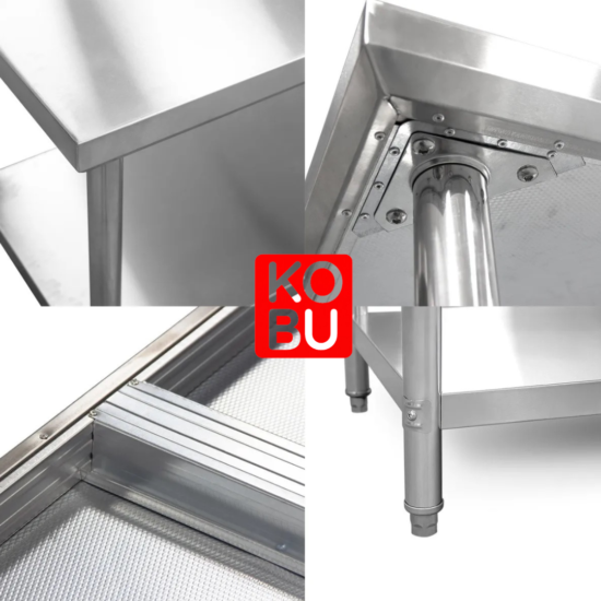 Working Table Stainless Steel KOBU Horeca Stainless